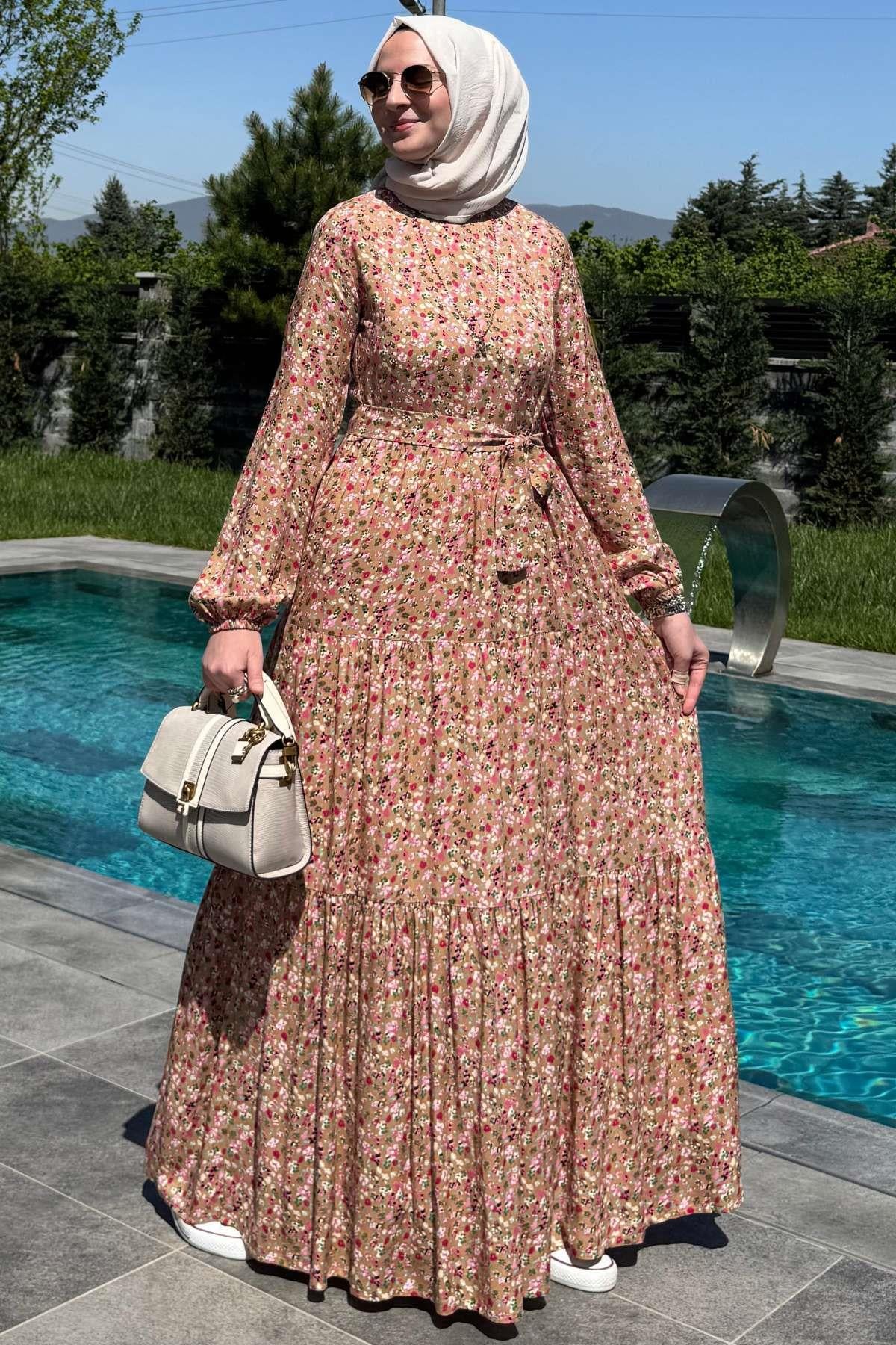 Jale Elbise Çağla | Rabia Şamlı | Tesettür Giyim, Elbise ve Kadın Giyim Modası