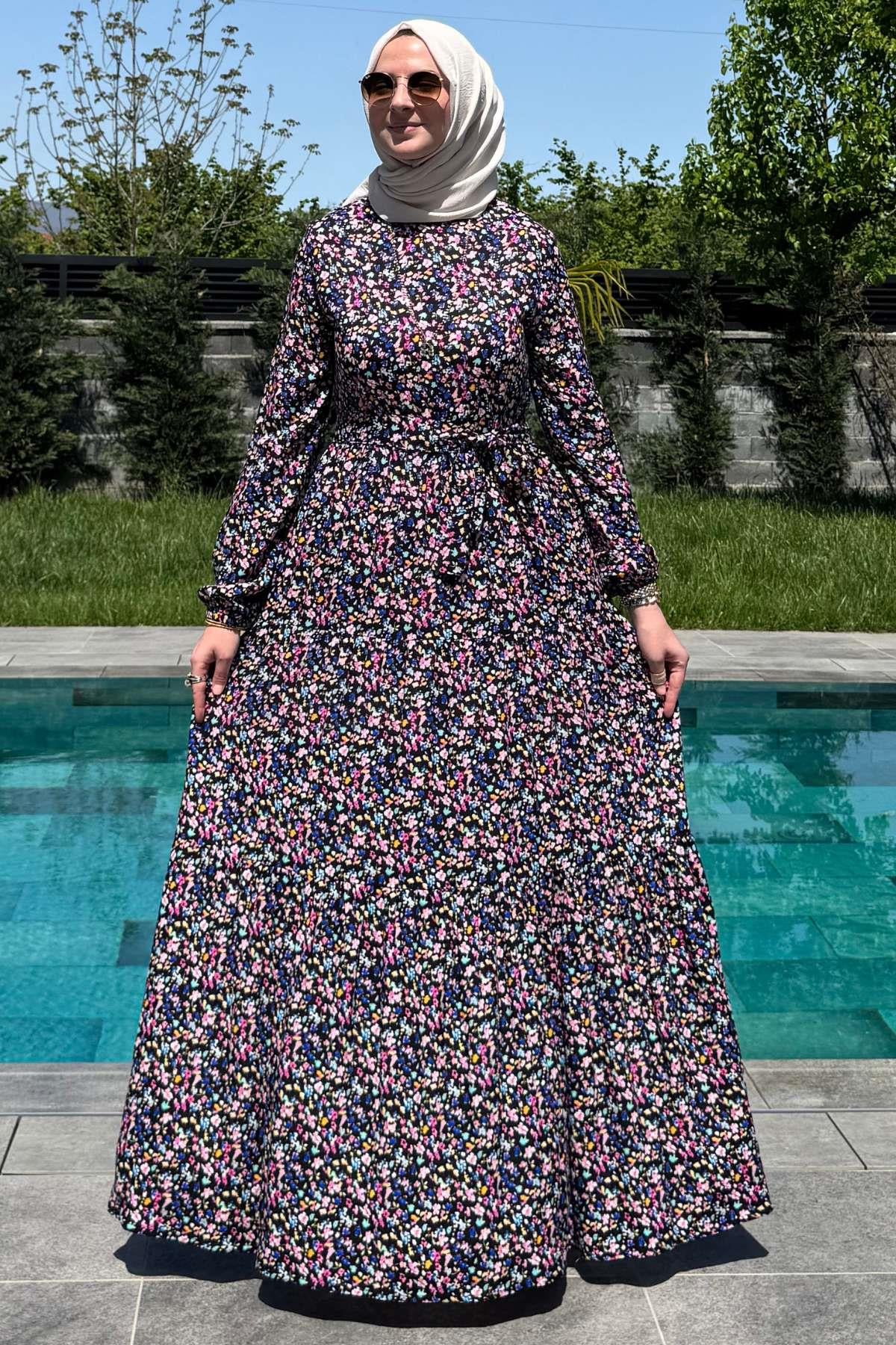 Jale Elbise Çağla | Rabia Şamlı | Tesettür Giyim, Elbise ve Kadın Giyim Modası