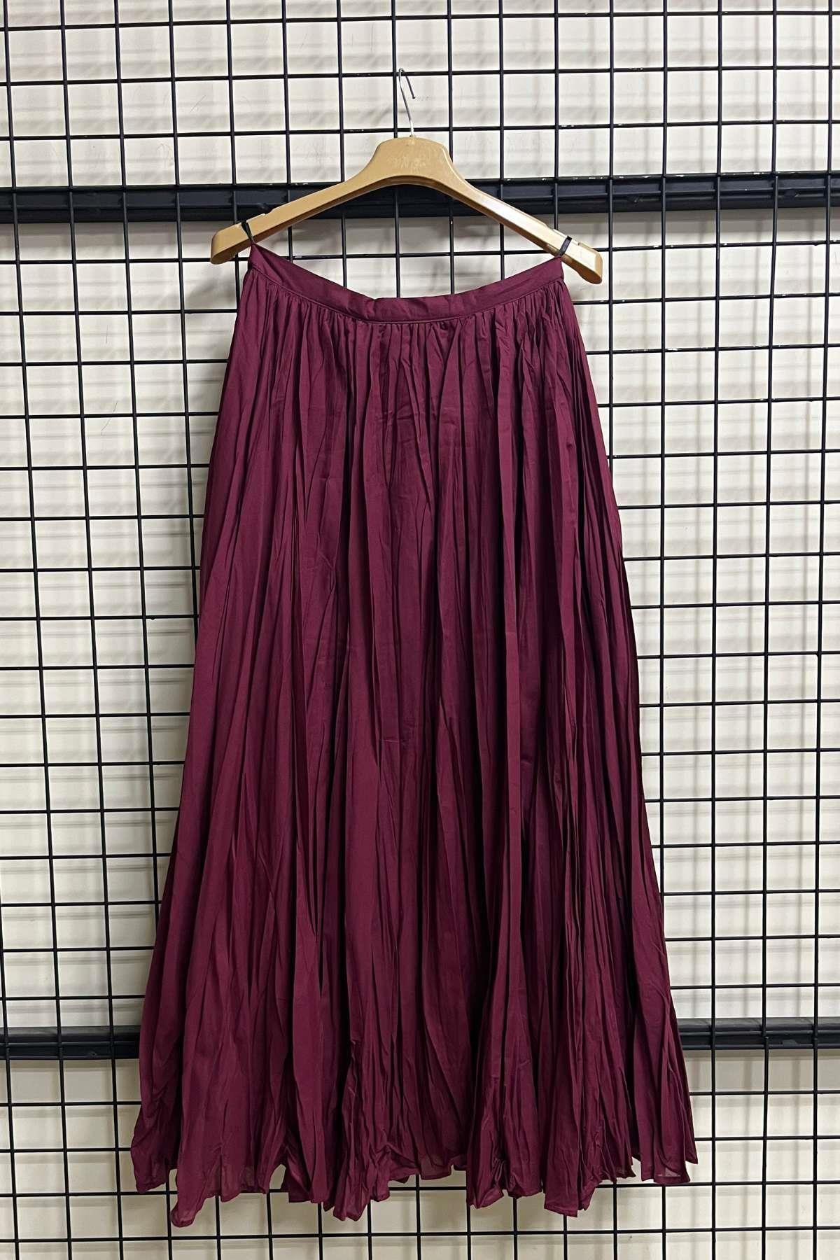 Eliz Mavi Plise Etek | Rabia Şamlı | Tesettür Giyim, Elbise ve Kadın Giyim Modası