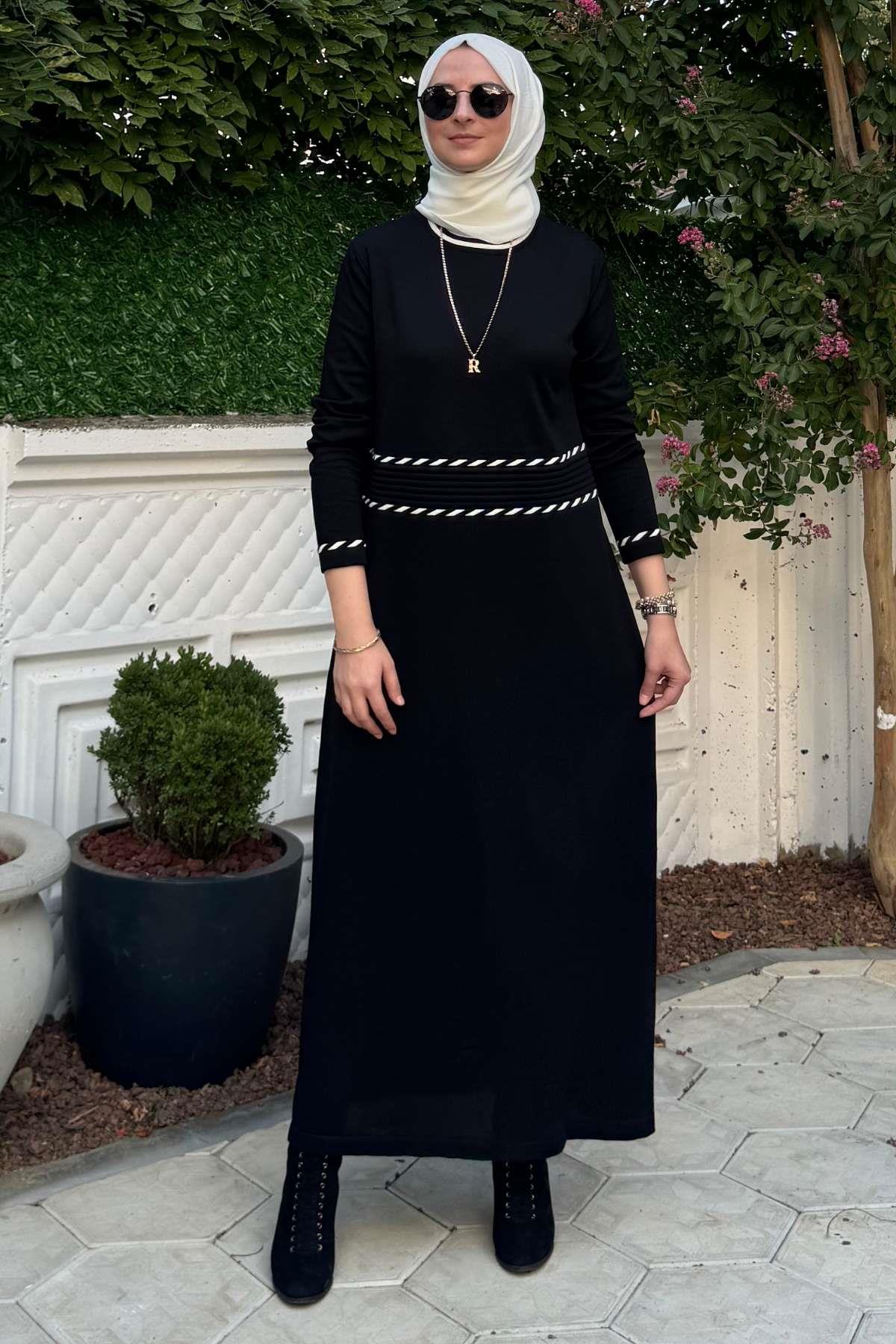 Armağan Camel Triko Elbise | Rabia Şamlı | Tesettür Giyim, Elbise ve Kadın Giyim Modası