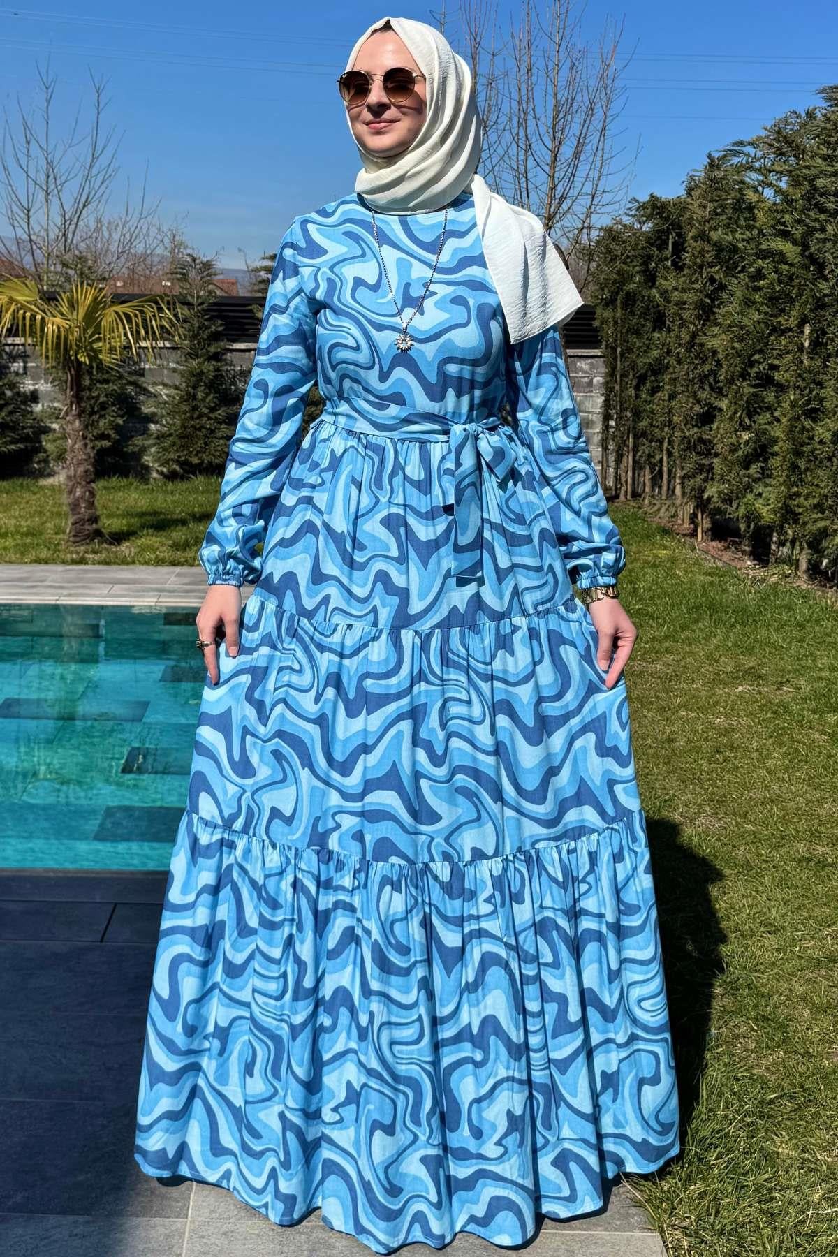 Hürrem Elbise Saks | Rabia Şamlı | Tesettür Giyim, Elbise ve Kadın Giyim Modası