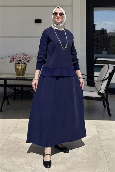 İpek Modal Takım Lacivert