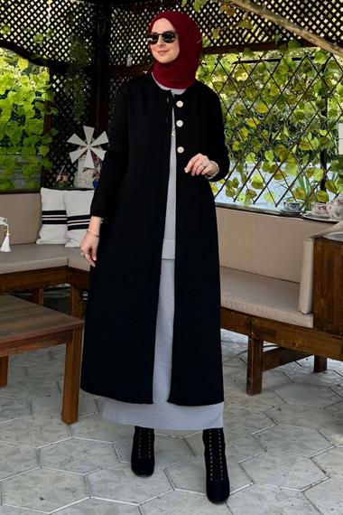 Manolya İndigo Triko Hırka | Rabia Şamlı | Tesettür Giyim, Elbise ve Kadın Giyim Modası