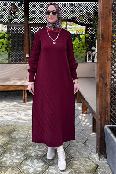 Ecem Triko Elbise Haki | Rabia Şamlı | Tesettür Giyim, Elbise ve Kadın Giyim Modası