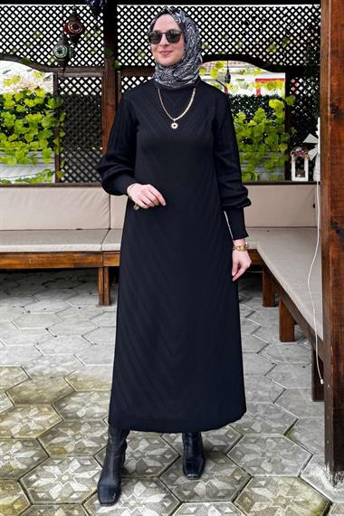 Ecem Triko Elbise Haki | Rabia Şamlı | Tesettür Giyim, Elbise ve Kadın Giyim Modası