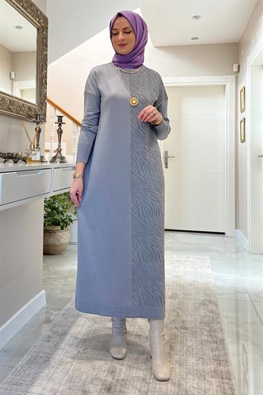 Lalezar Zümrüt Triko Elbise - Rabia Şamlı | Tesettür Giyim, Elbise ve Kadın Giyim Modası