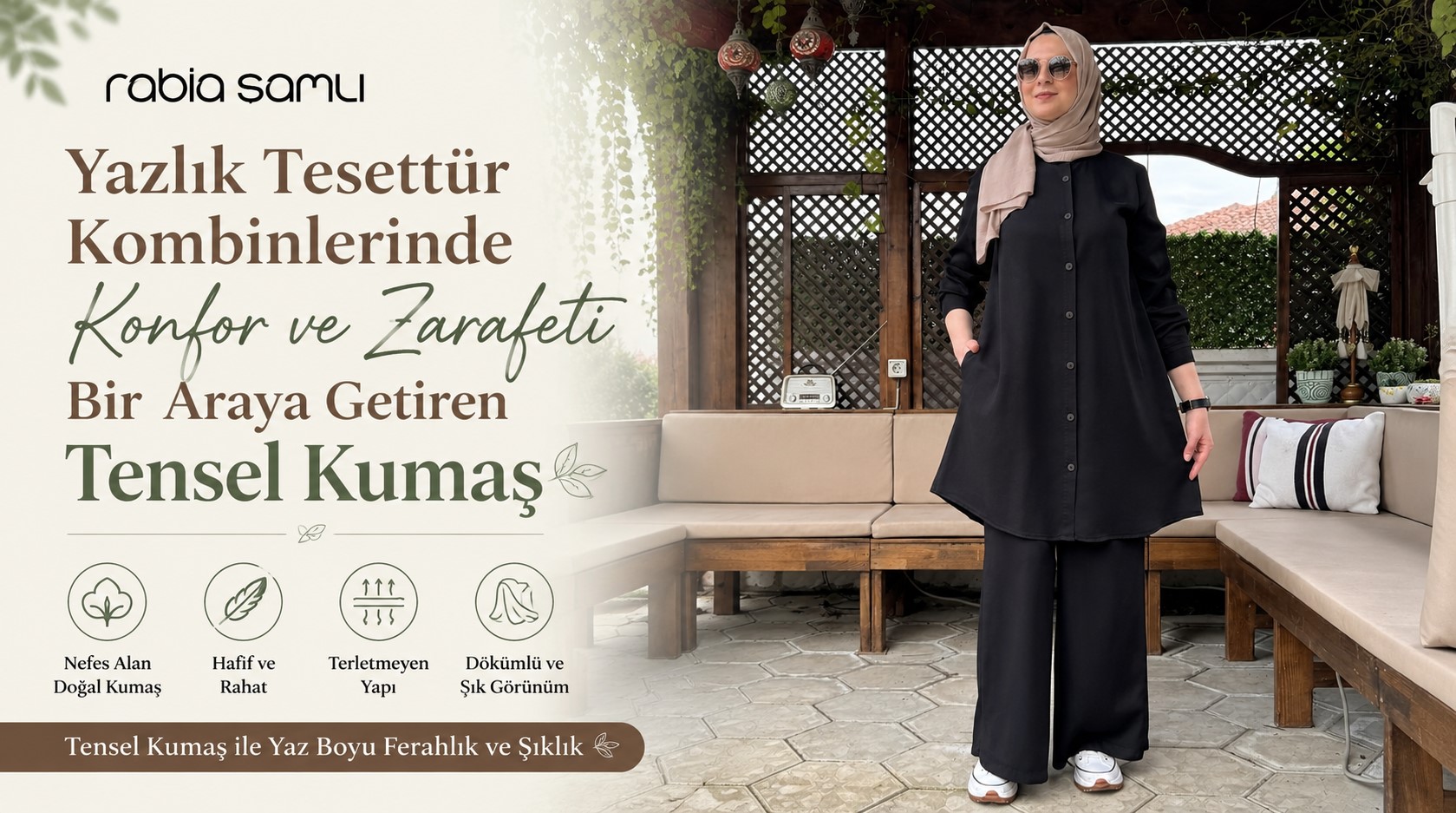 Tesettür giyim,Tensel kumaş,Tesettür