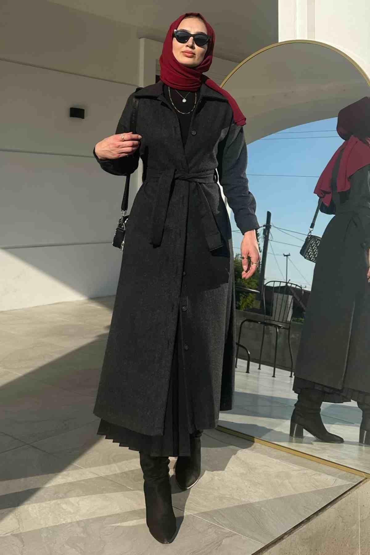 Asmin Kaşe Kaban Antrasit
