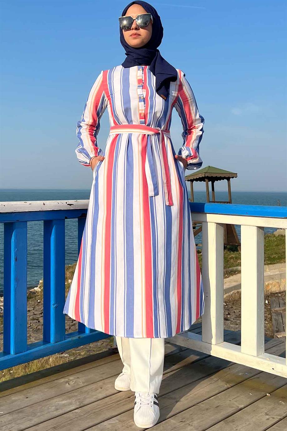 Deniz Tunik - Rabia Şamlı | Tesettür Elbise ve Kadın Giyim Modası