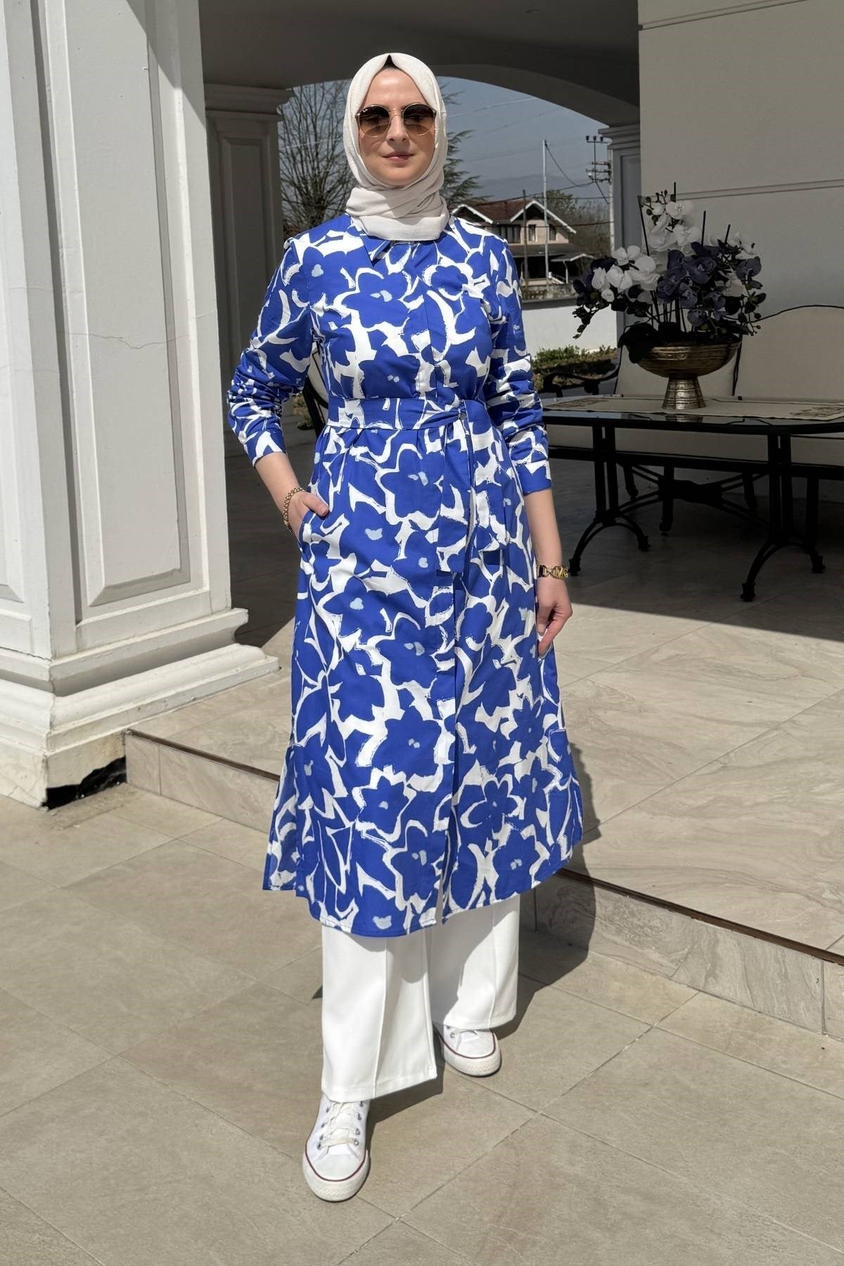 Mercan Keten Kap | Rabia Şamlı | Tesettür Giyim, Elbise ve Kadın Giyim Modası