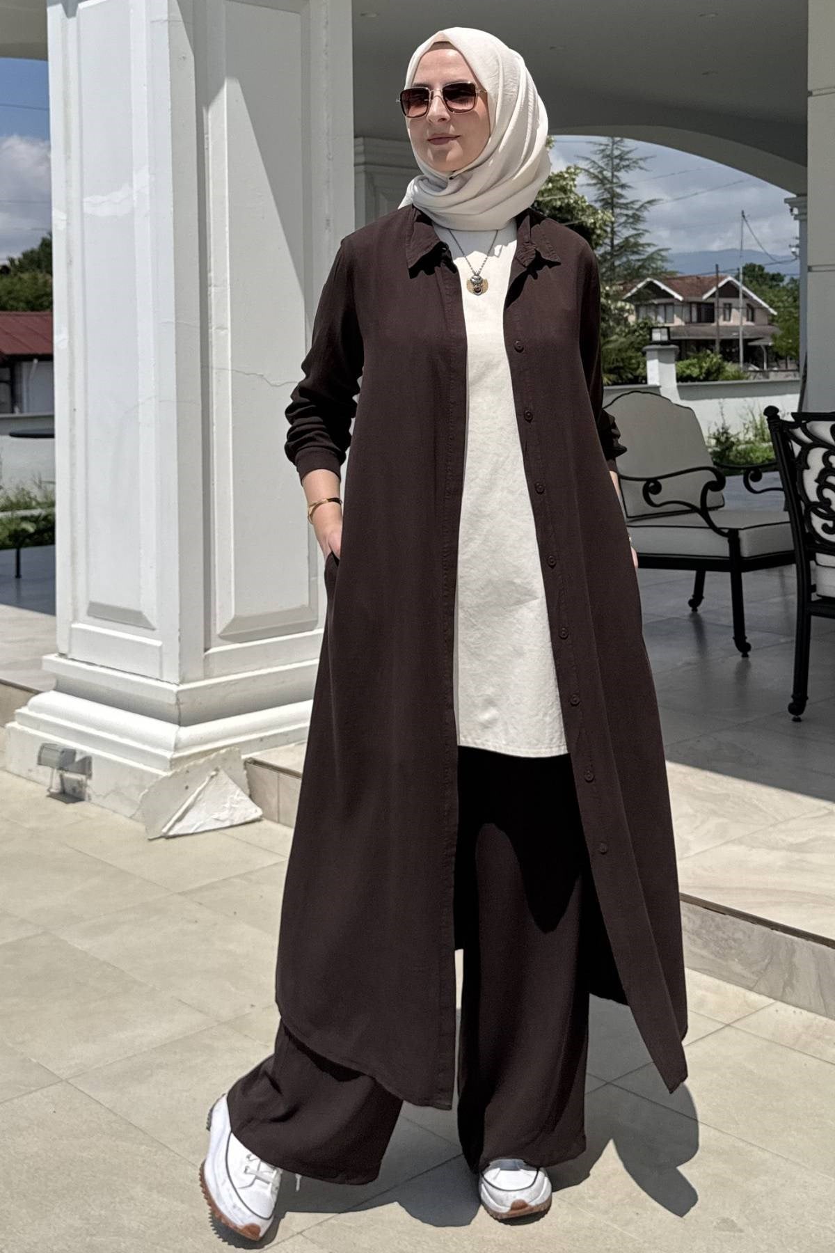 Ezgi Pantolonlu Takım Lacivert | Rabia Şamlı | Tesettür Giyim, Elbise ve Kadın Giyim Modası