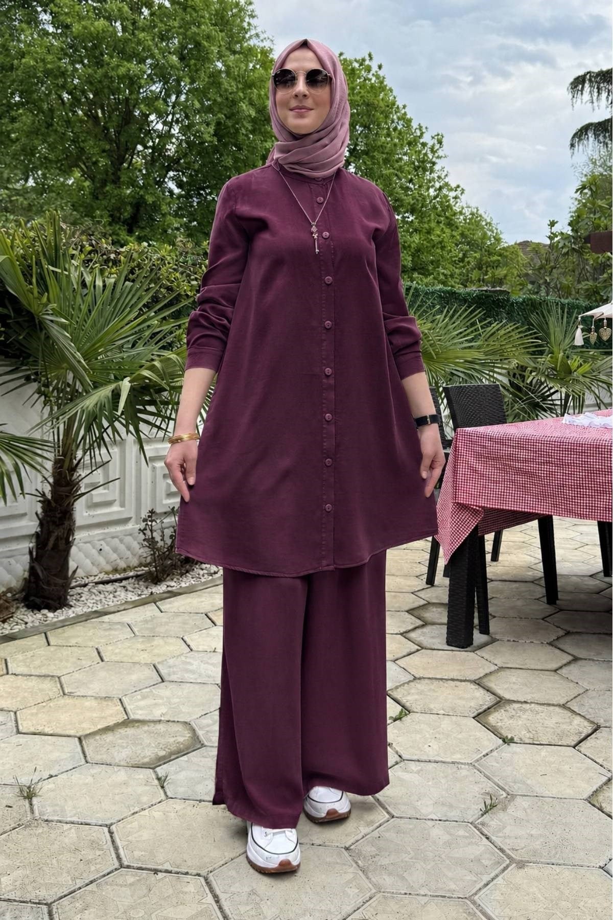 Ezgi Pantolonlu Takım Siyah | Rabia Şamlı | Tesettür Giyim, Elbise ve Kadın Giyim Modası