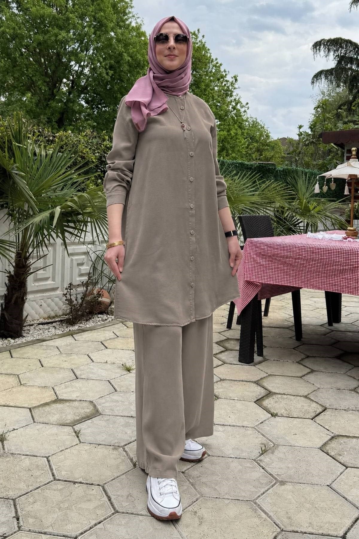 Ezgi Pantolonlu Takım Siyah | Rabia Şamlı | Tesettür Giyim, Elbise ve Kadın Giyim Modası