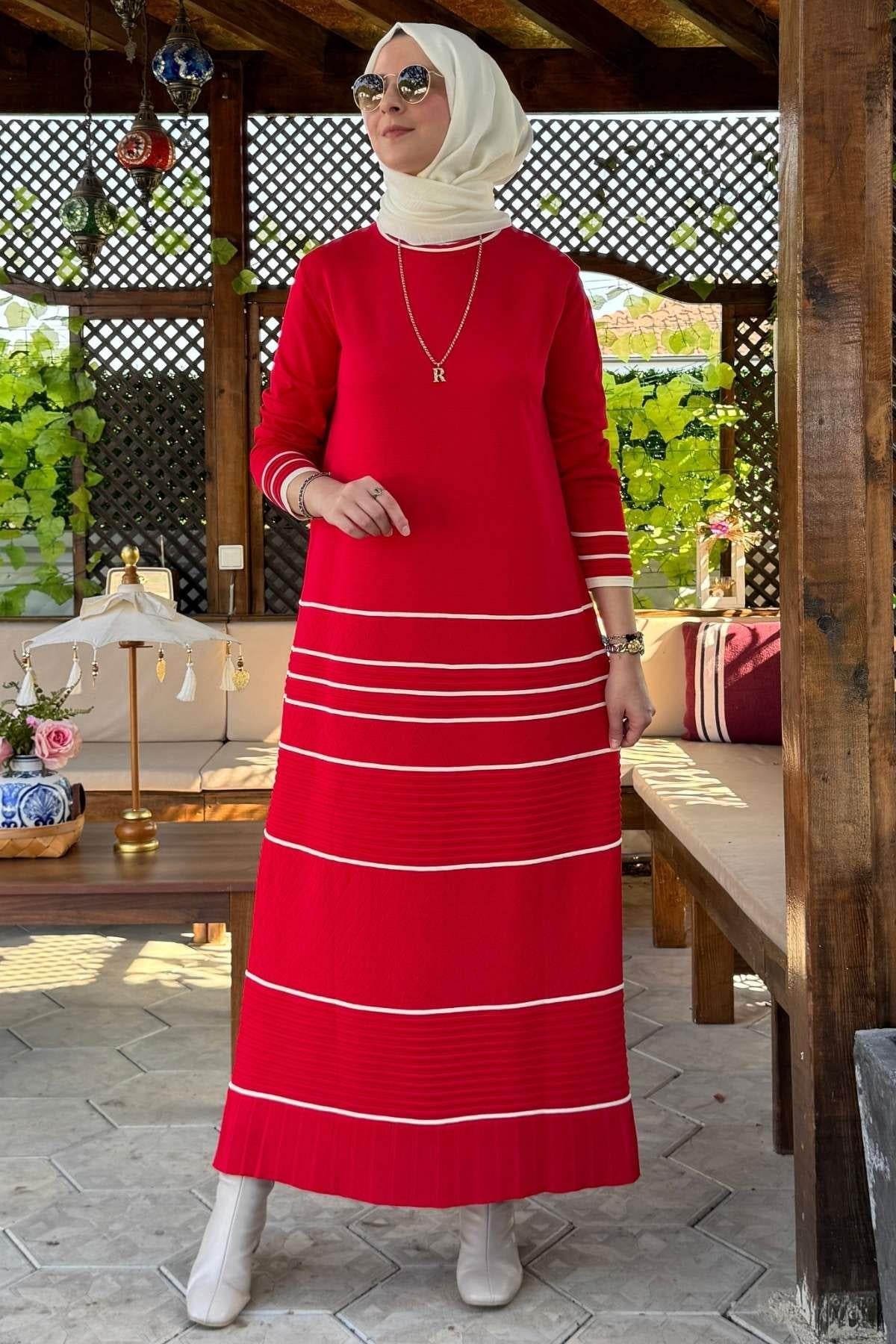 Rüya Taş Triko Elbise | Rabia Şamlı | Tesettür Giyim, Elbise ve Kadın Giyim Modası