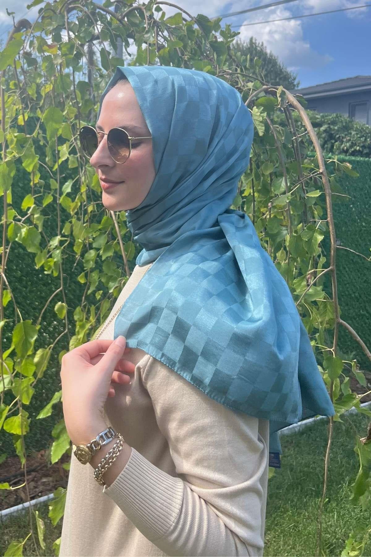 Gül Kurusu Bambu Şal - Rabia Şamlı