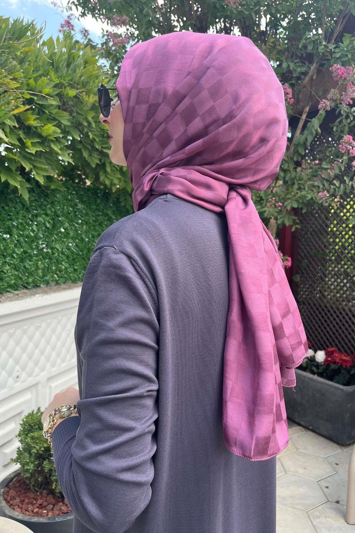 Gül Kurusu Bambu Şal - Rabia Şamlı