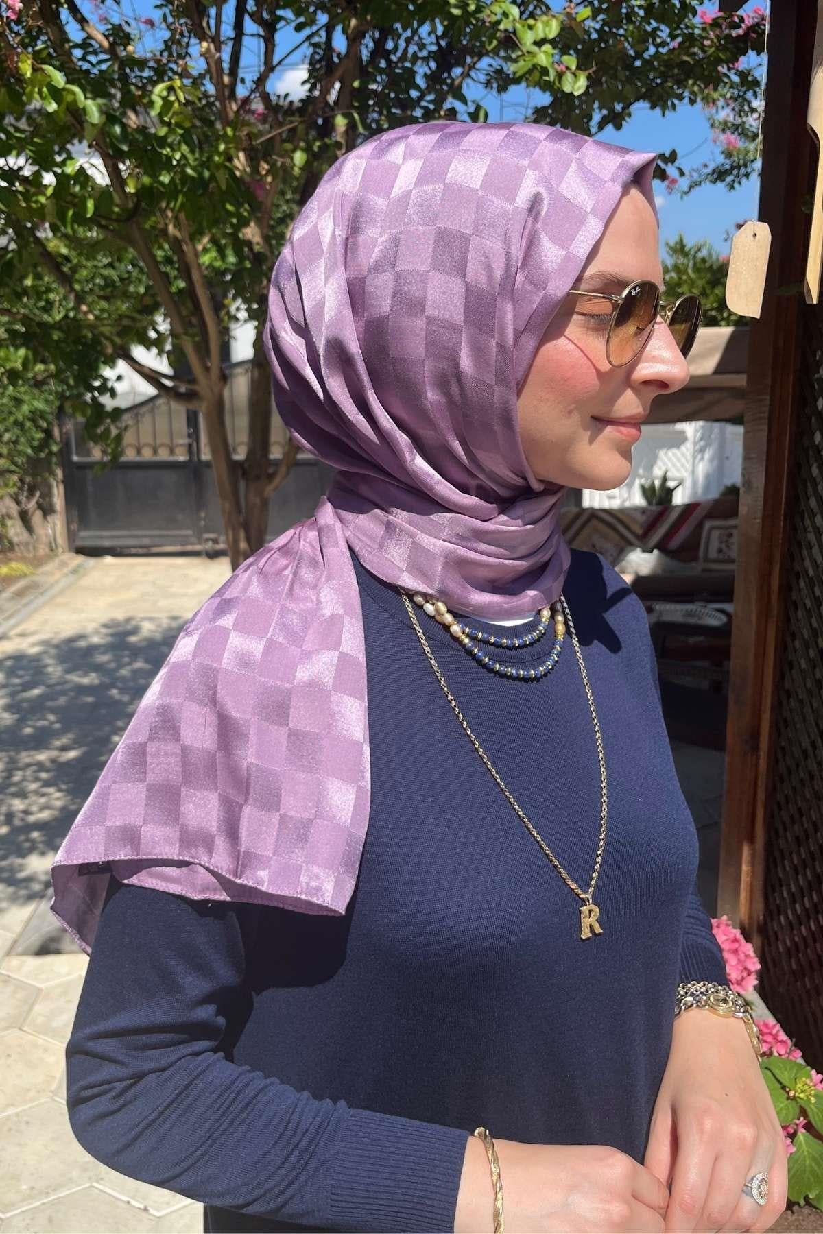 Gül Kurusu Bambu Şal - Rabia Şamlı