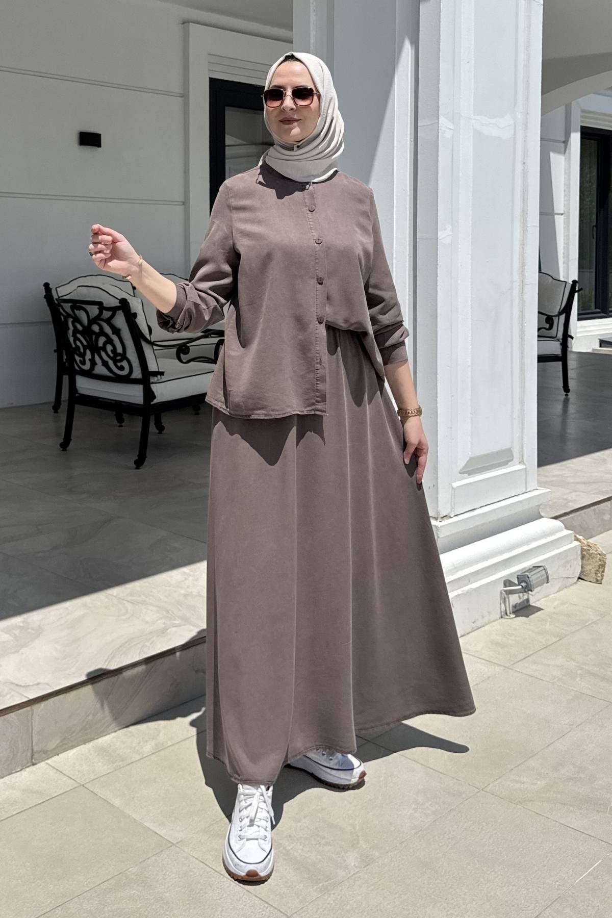 Ezgi Pantolonlu Takım Bordo | Rabia Şamlı | Tesettür Giyim, Elbise ve Kadın Giyim Modası