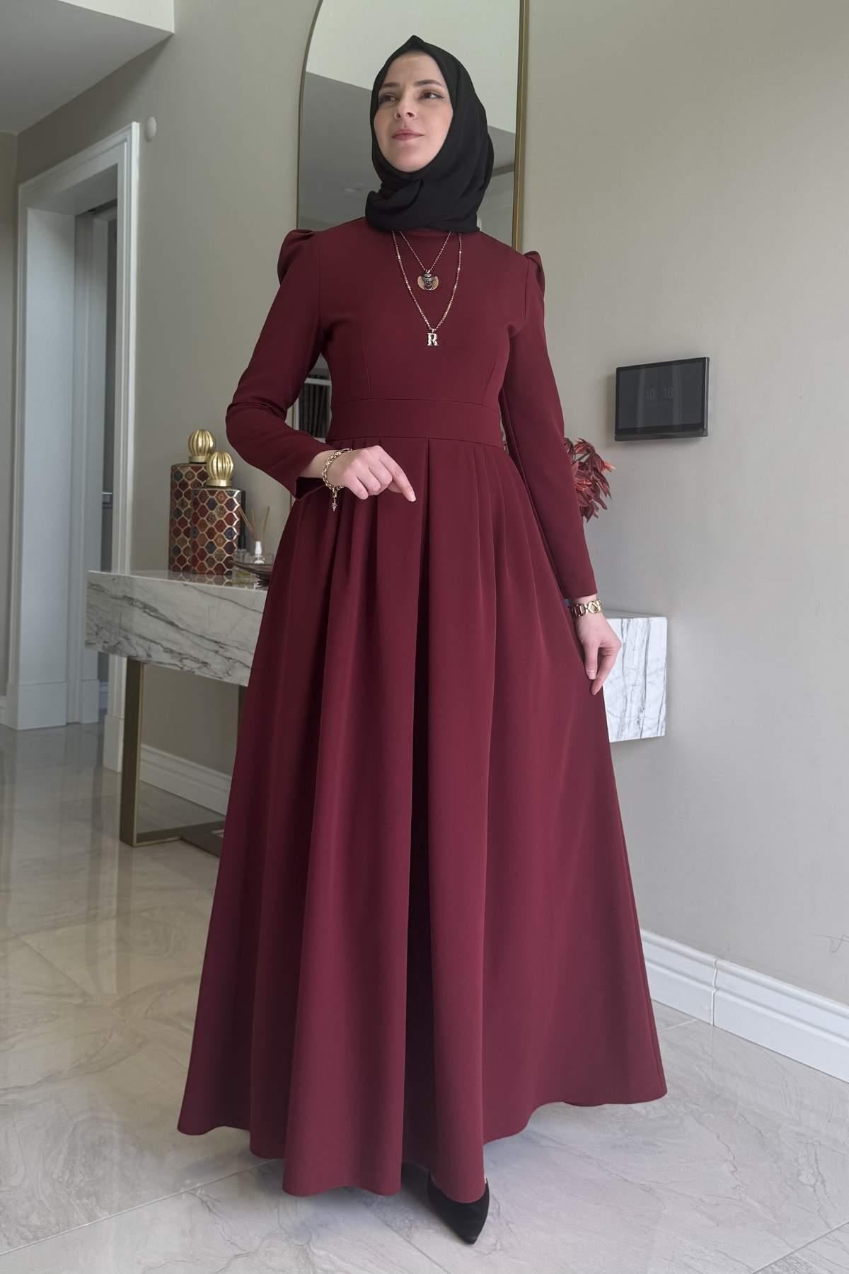 Rose Elbise Bordo