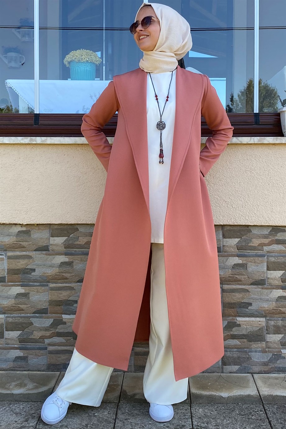 Sahra Somon Kap | Rabia Şamlı | Tesettür Elbise ve Kadın Giyim Modası