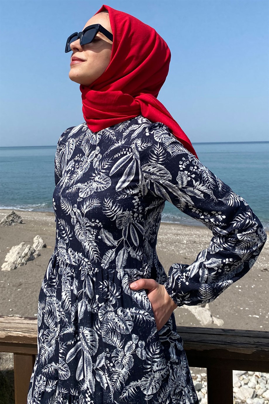 Tropikal Vual Elbise - Rabia Şamlı | Tesettür Giyim, Elbise ve Kadın Giyim  Modası