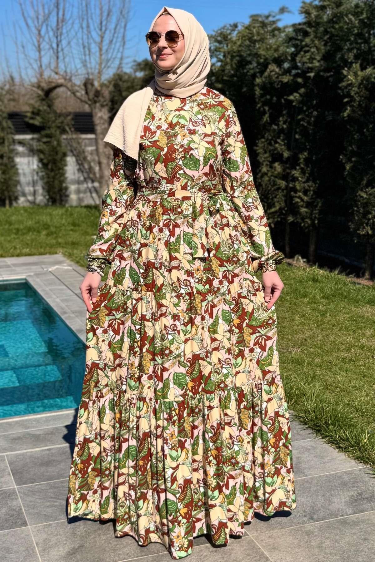 Hürrem Elbise Saks | Rabia Şamlı | Tesettür Giyim, Elbise ve Kadın Giyim Modası