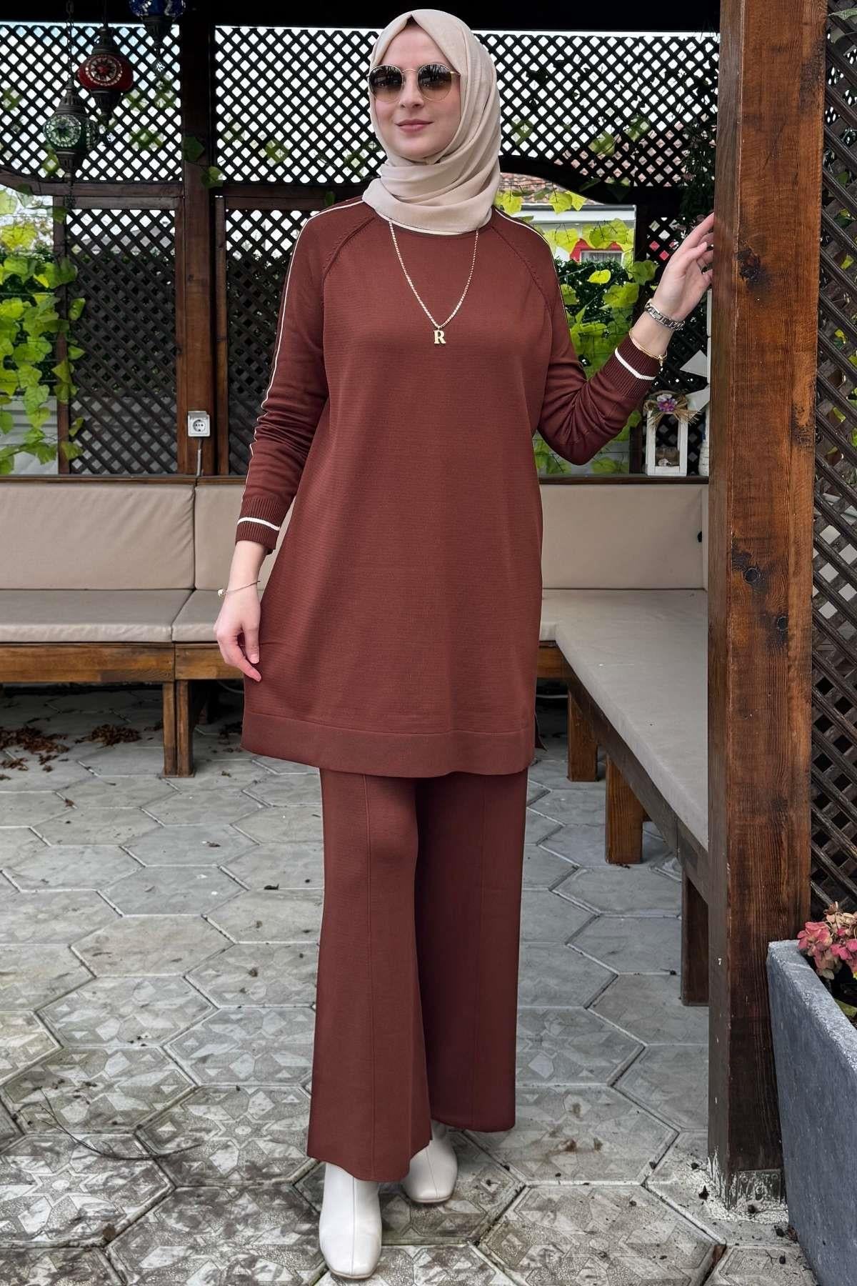 Elfida Taş Triko Takım | Rabia Şamlı | Tesettür Giyim, Elbise ve Kadın Giyim Modası