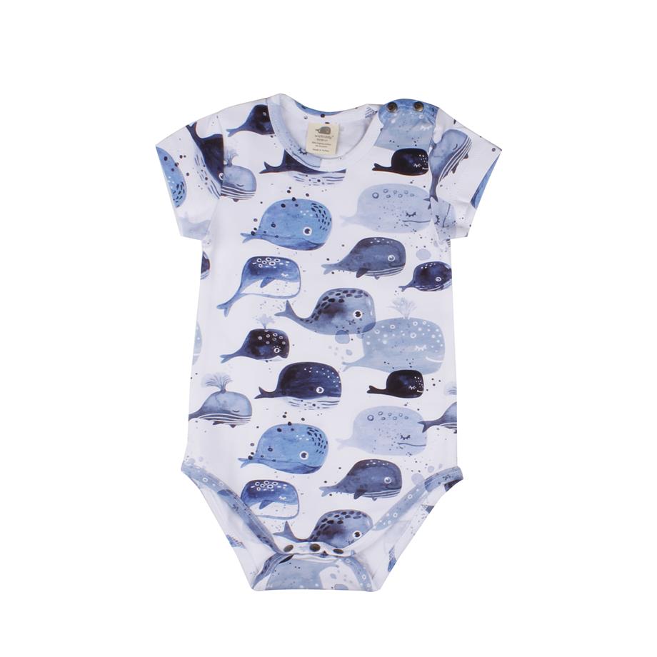 WalkiddyBodyBalina Desenli Organik Bebek Body