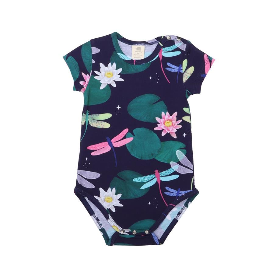 WalkiddyBodyYusufçuk Desenli Kısa Kollu Bebek Body