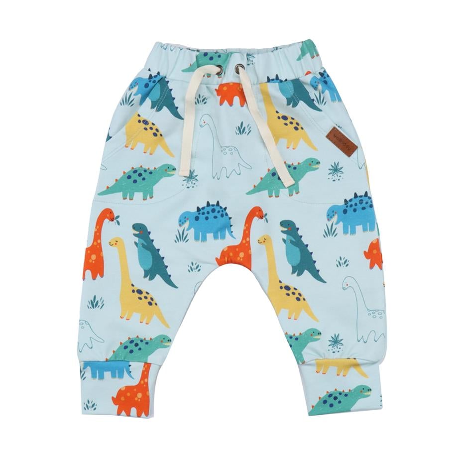 WalkiddyPantolonBebek Dinozor Desenli Bebek Şalvar Pantolon