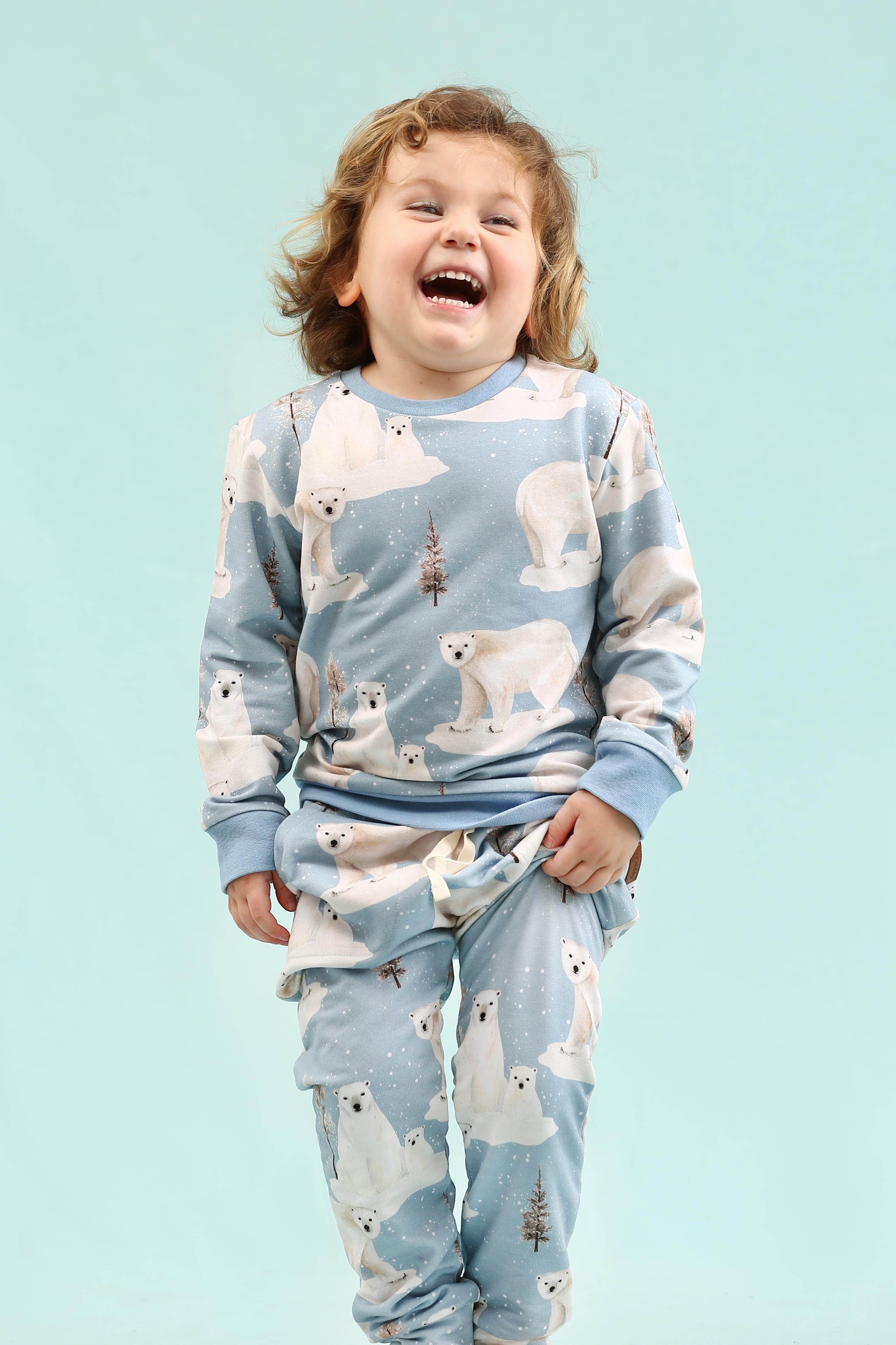 WalkiddySweatshirtKutup Ayısı Desenli Organik Çocuk Sweatshirt