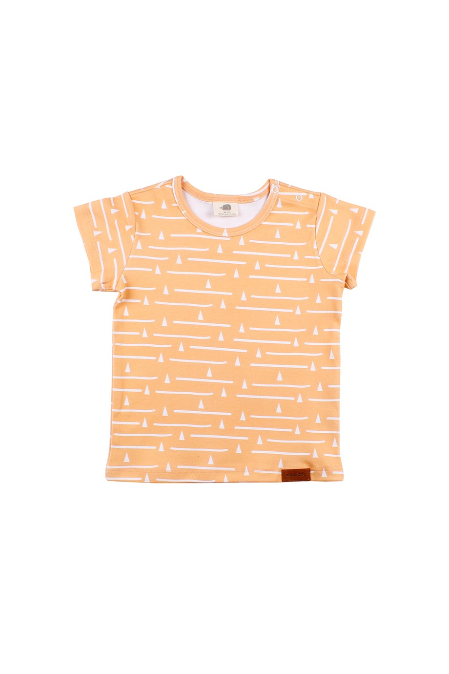 WalkiddyT-ShirtGeometrik Desenli Organik İnterlok T-Shirt