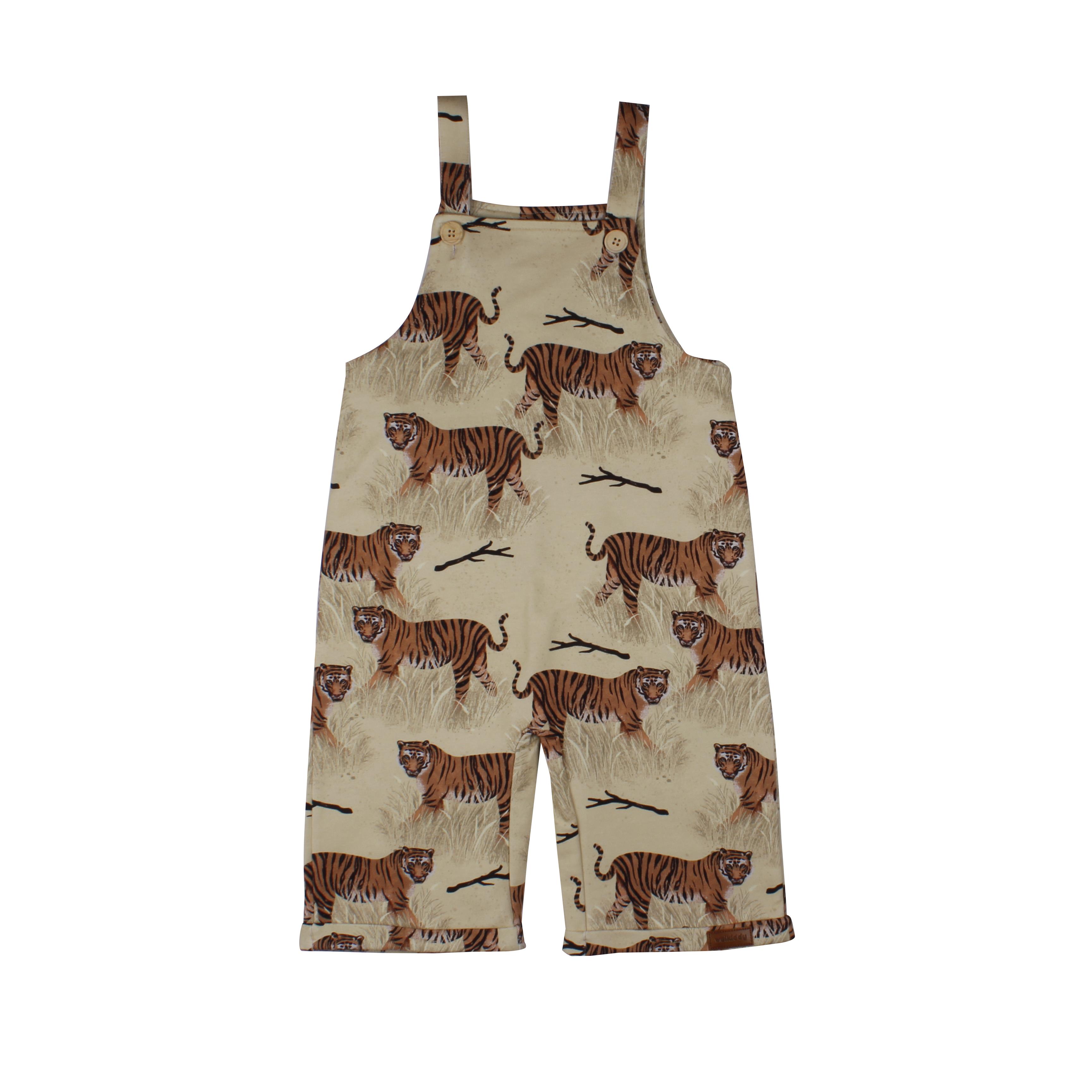 WalkiddyTulumKaplan Desenli Organik Bebek Romper