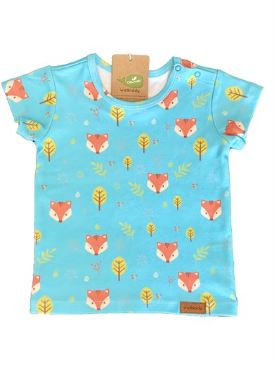 WalkiddyT-ShirtTilki Desenli Organik Tshirt