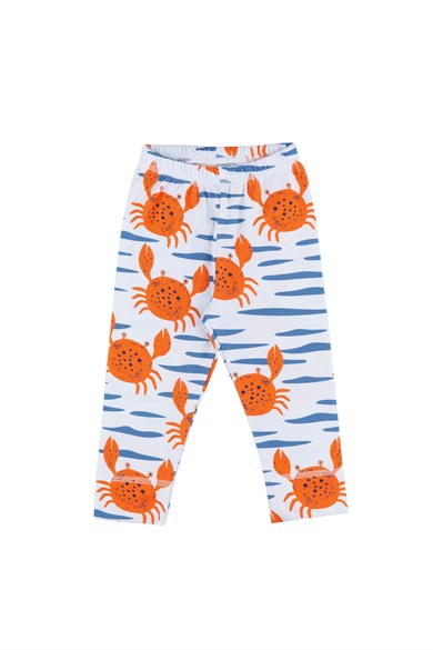 WalkiddyTaytYengeç Desenli Dijital Baskılı Organik Tayt