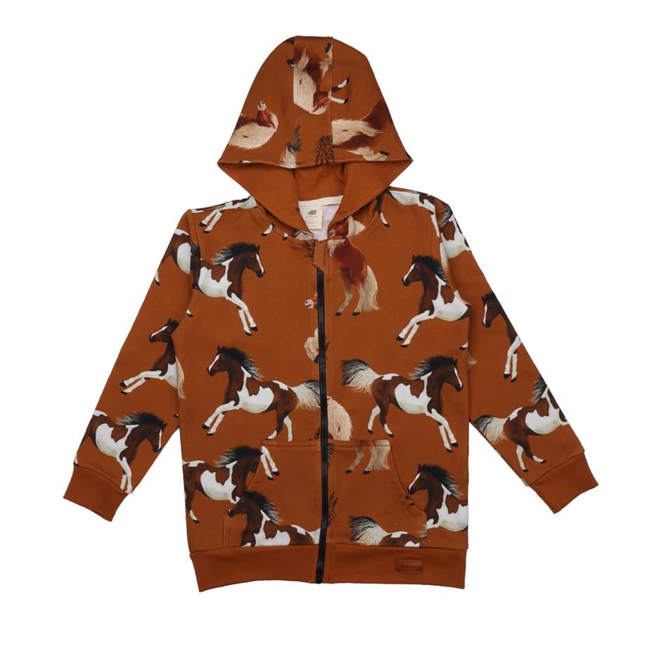 WalkiddyCeketAt Desenli Organik Çocuk Sweatshirt