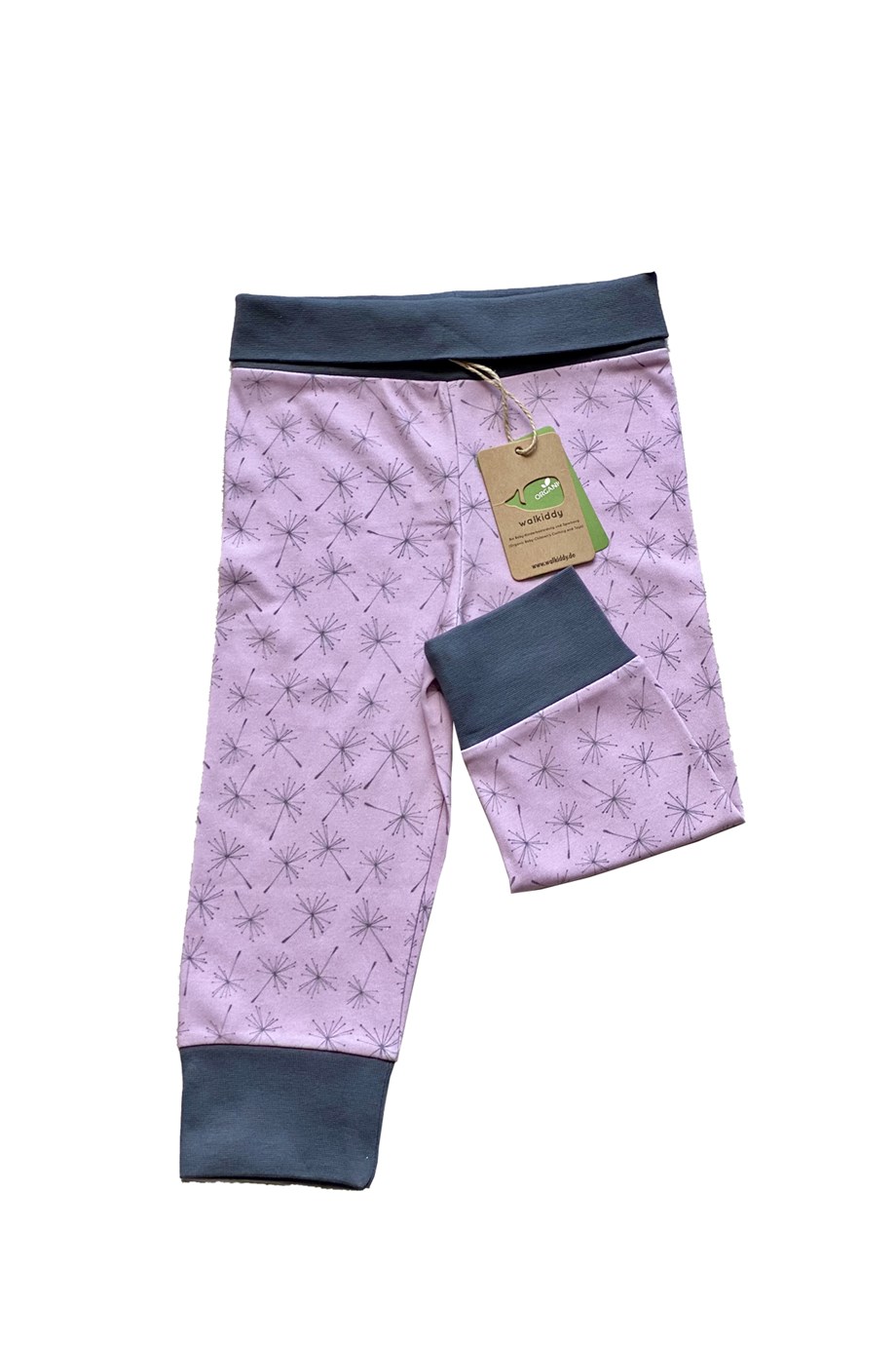 WalkiddyPantolonKarahindiba Desen Organik İnterlok Pantolon