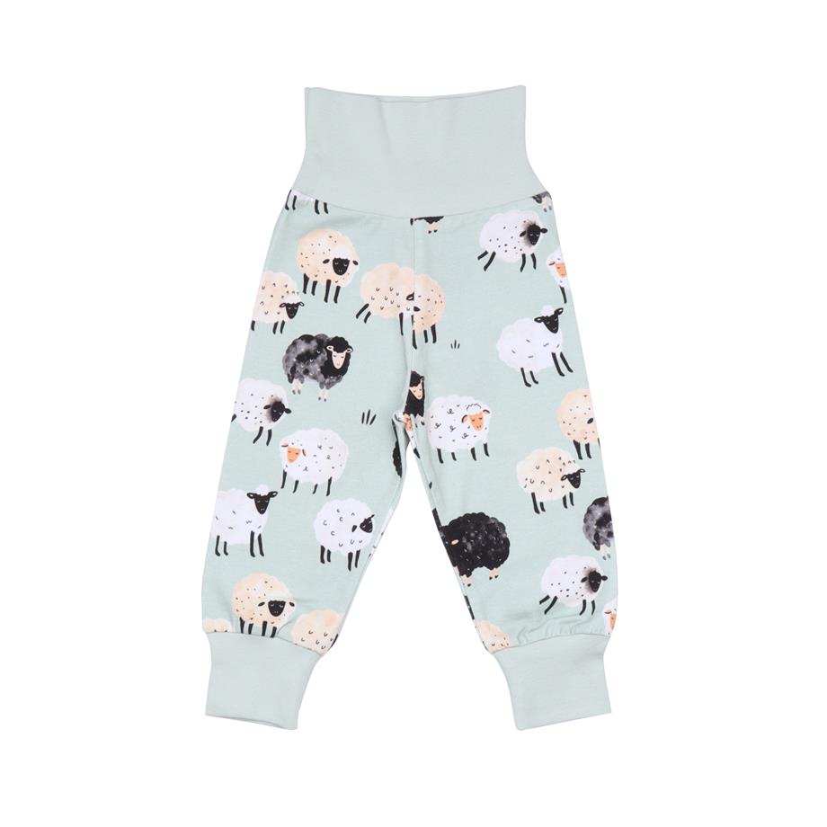 WalkiddyPantolonKoyun Desenli Organik Bebek Pantolon
