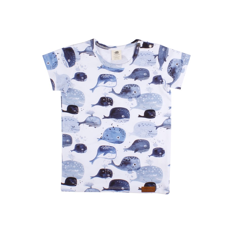 WalkiddyT-ShirtBaby Whale Balina Desenli Organik Supreme T-shirt