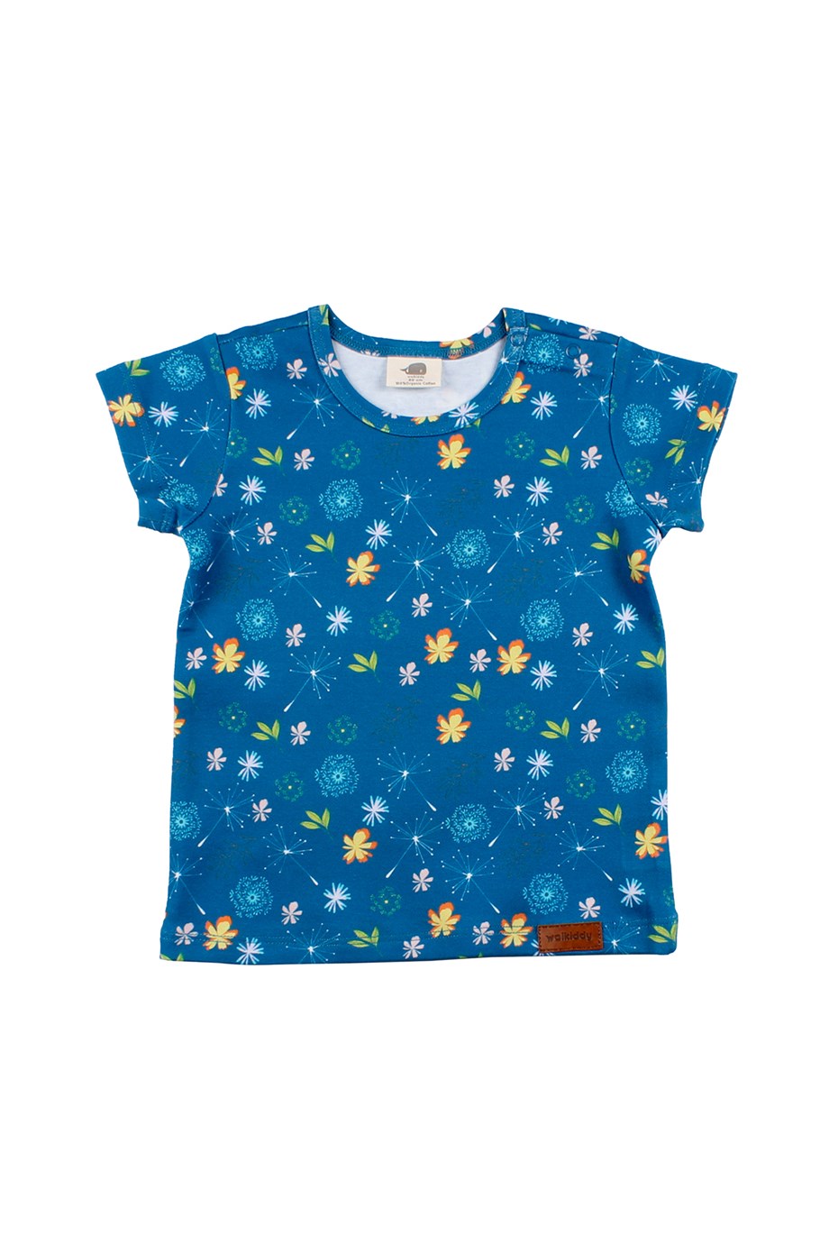 WalkiddyT-ShirtÇiçek Desenli Organik Tshirt