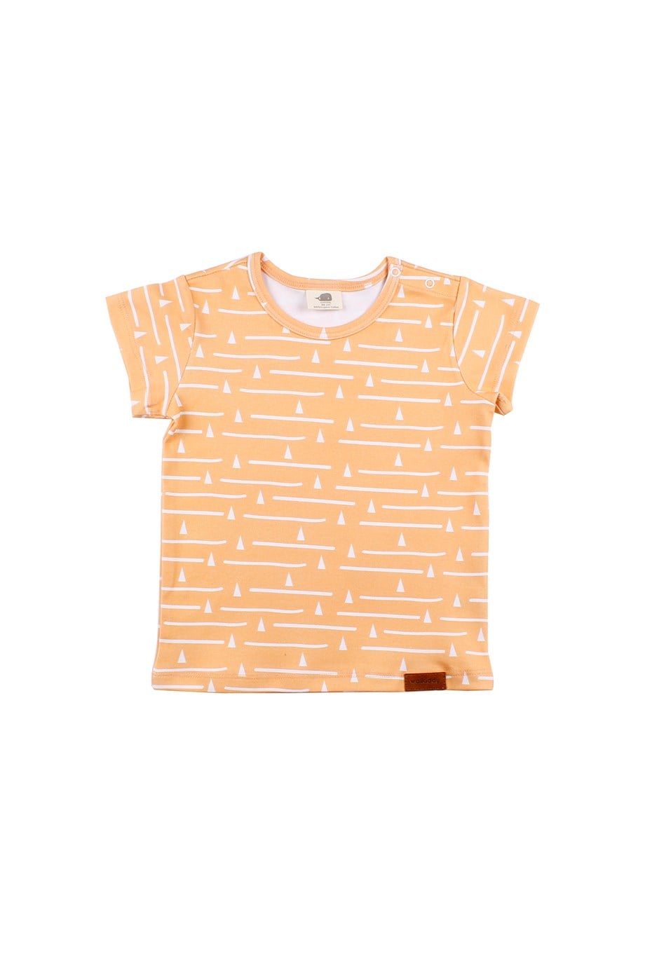 WalkiddyT-ShirtGeometrik Desenli Organik İnterlok T-Shirt