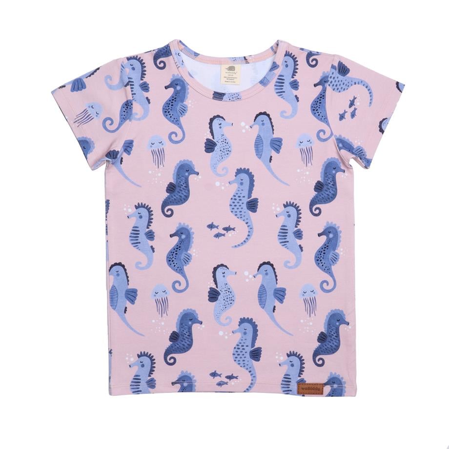 WalkiddyT-ShirtMavi Deniz Atı Desenli Çocuk Tişört