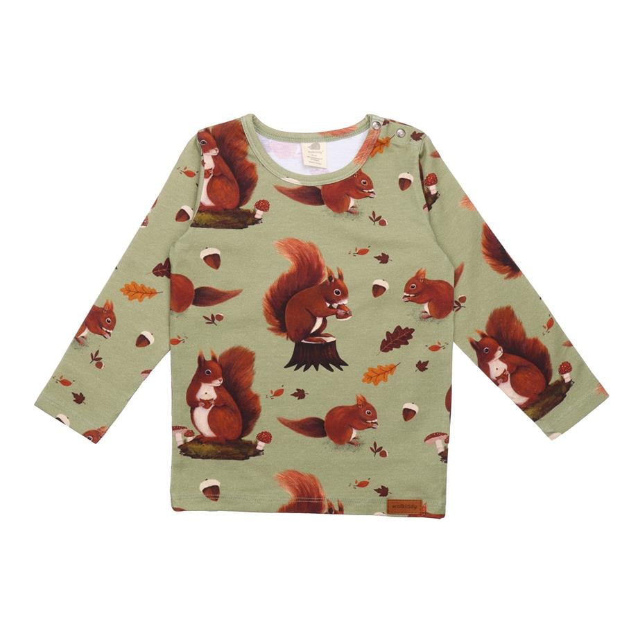 WalkiddyT-ShirtSincap Desenli Organik Uzun Kollu Bebek Tişört