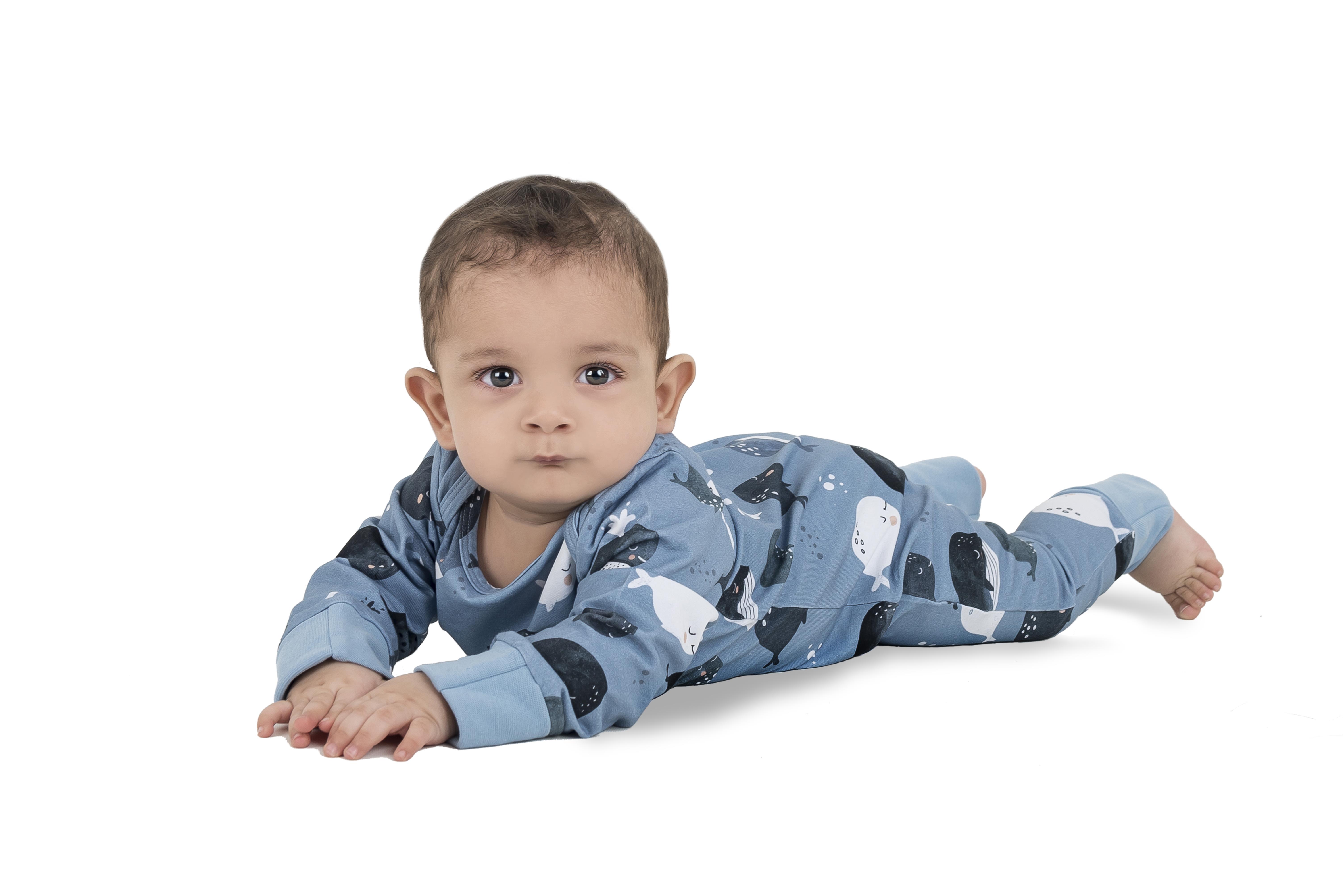WalkiddyTulumBalina Desenli Organik Bebek Tulum