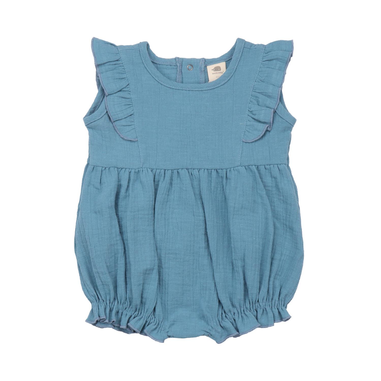 WalkiddyTulumMavi Müslin Bebek Tulum