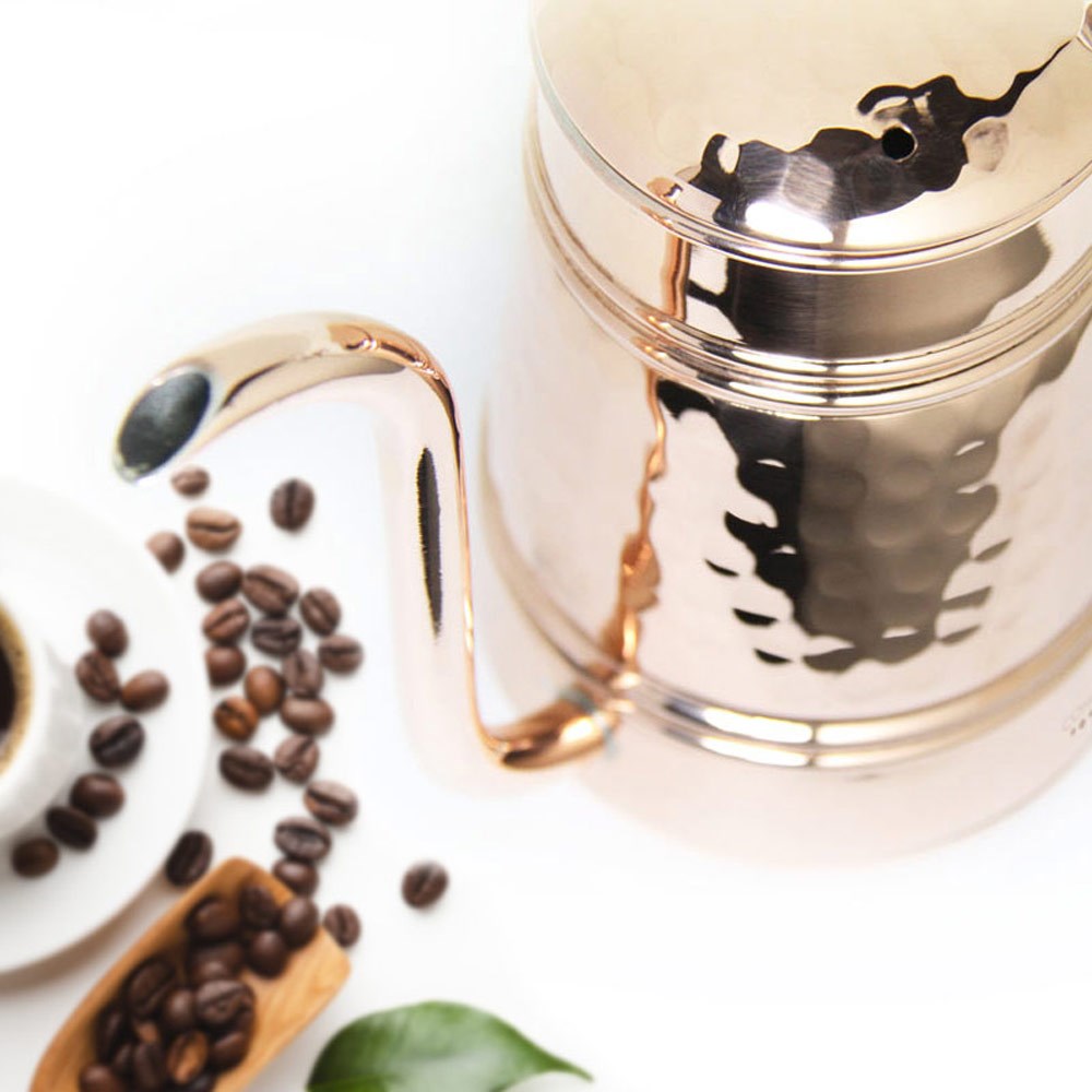 Coho Box Artisan Bakır Kettle & Mini Cezve Barista Hediye Seti