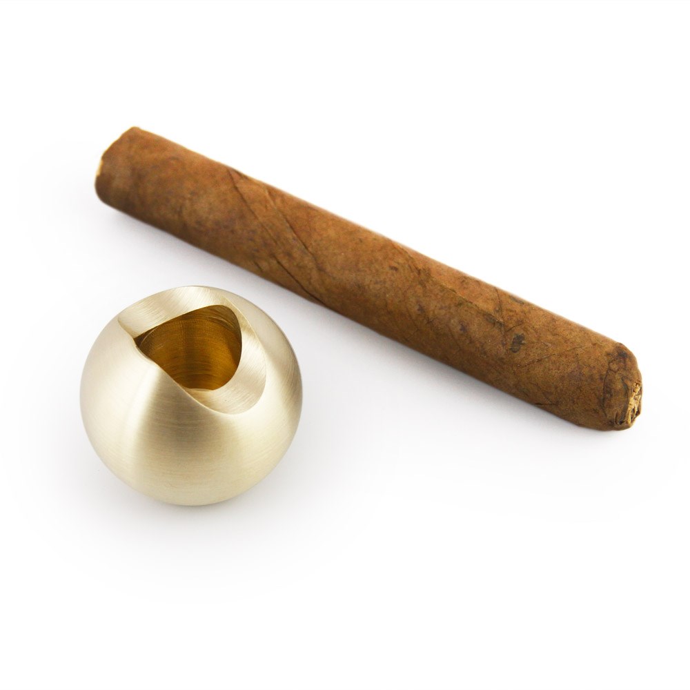 Coho Box Brazen Döküm Prinç Puroluk & Kibritlik & Puro Standı Hediye Seti