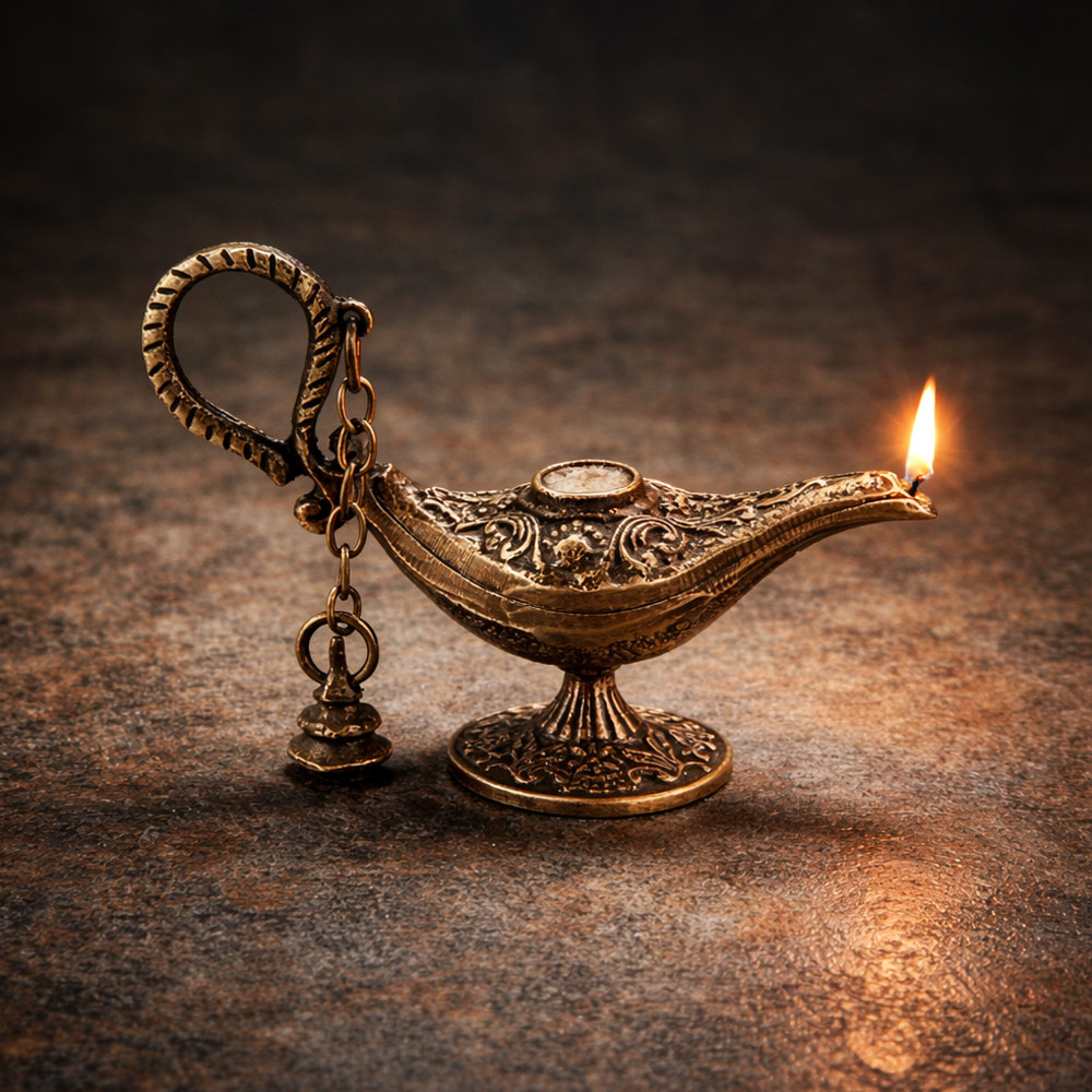 Coho Brazen Antique Alaaddinin Sihirli Lambası