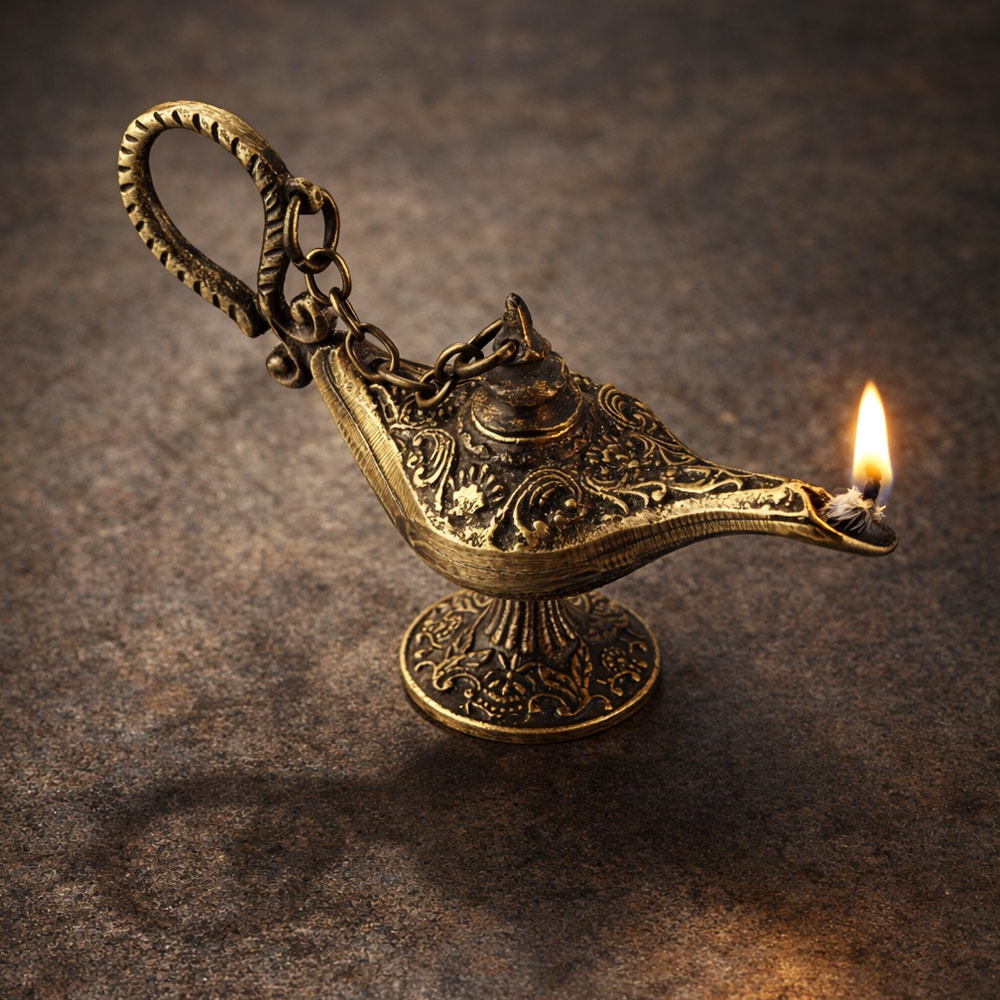 Coho Brazen Antique Alaaddinin Sihirli Lambası