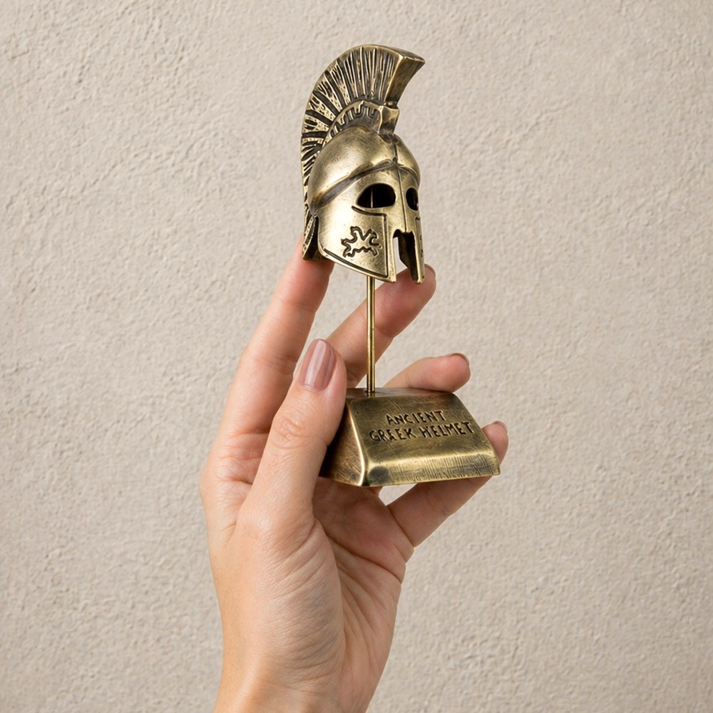 Coho Brazen Dekoratif El Yapımı Pirinç Corinthian Helmet